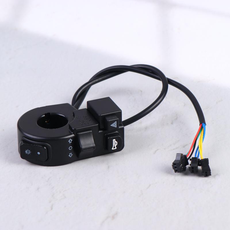 4-in-1 Electric Vehicle Multifunction Waterproof Combination Switch Universal Handlebar Horn For Electric Scooter