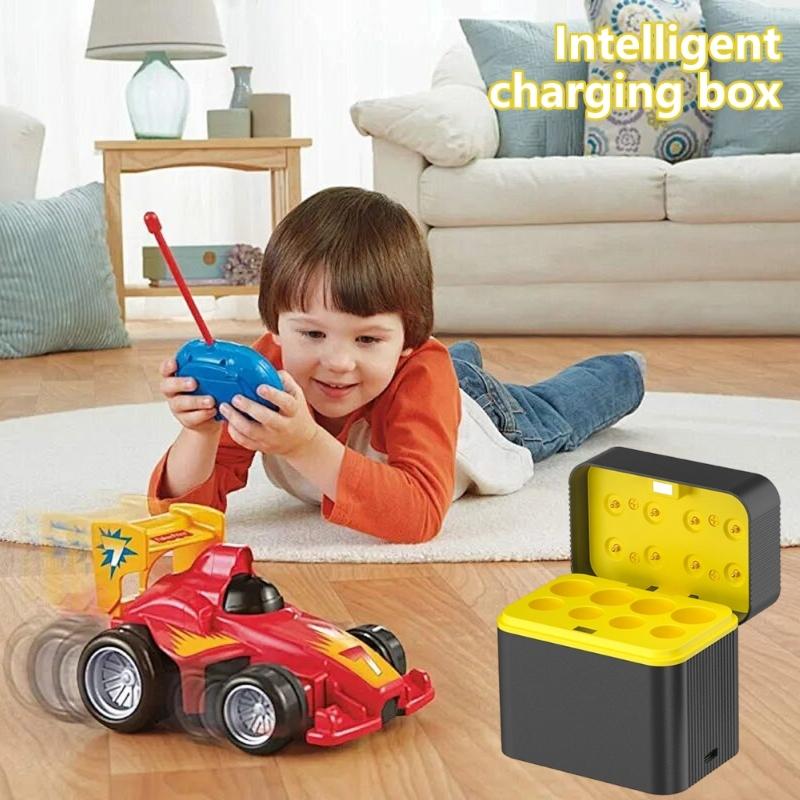 Heat Resistant Universal Batteries Charging Station For 5 7 Size Cells Type C Interfaces Intelligent Current Regulation