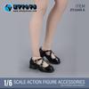 [TOYBARJAPAN] 16 Scale Figure Accessory  Fits TBLeague and other body types: ZYTOYS ZY1049 Round Toe JK Pumps with Cross Design, Schoolgirl Style,