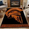 "Ancient Greek Spartan Warrior Helmet Design" Patterned Carpet, Non Slip Mat Suitable for Living Room and Bedroom Sofas