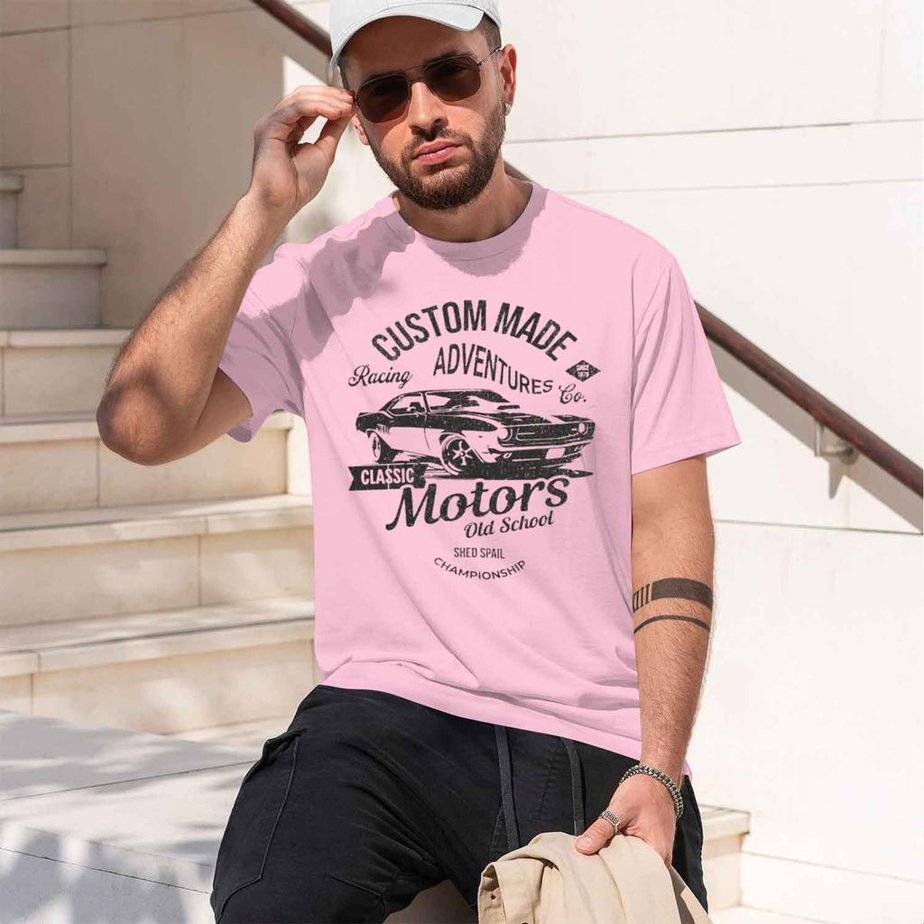Unisexs Motors Printed Tshirt Summer Fashion Clothing D Vintage Old School Graphic Tees Tshirt For Unisex Unisex Summer Tops 2026 Ne