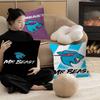 Housse de Coussin M-MrBeast Blogueur de Jeux Dessin Animé Décoratif Canapé Maison Impression Double Face Peluche Courte Housse de Coussin Mignonne