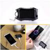 Solar Portable Charger Keychain Mini Power Bank LED Flashlight Outdoor USB Battery Pack Emergency