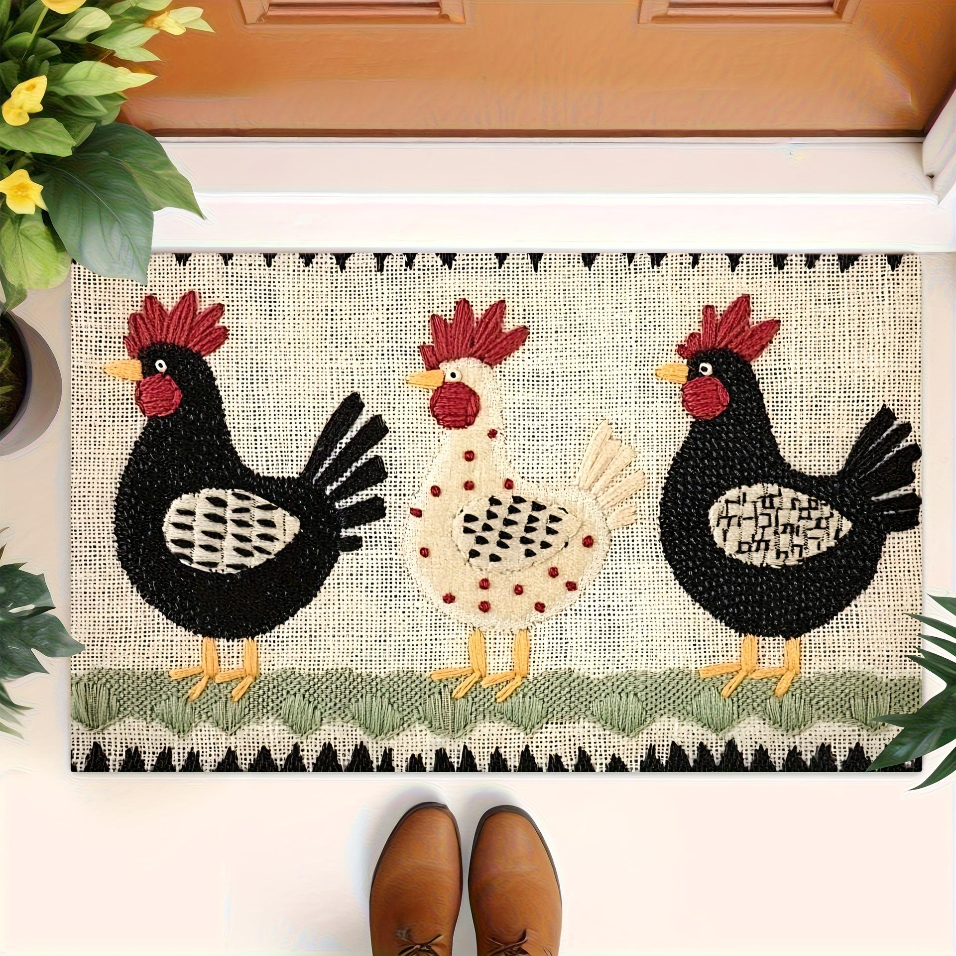 

Halloween Vintage Scary Pumpkin Skull Spider Bat Black Cat Mat Festive Decorative Carpet Rug for Front Door Home Decoration 40X60CM