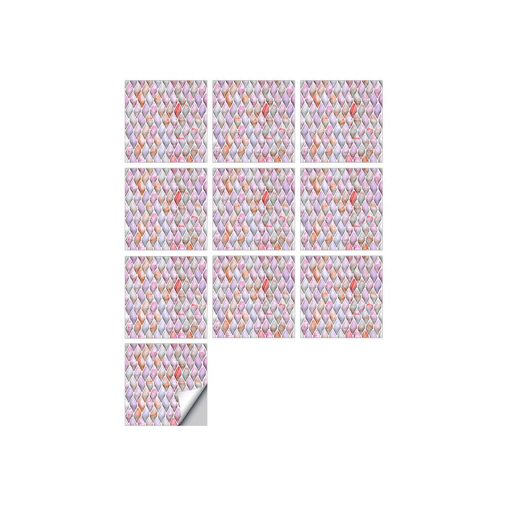 The Same Wall Sticker 3D Imitation Epoxy Mosaic Wallpaper Self-Adhesive Kitchen Bathroom Waterproof And Anti-Fouling Wall Decoration