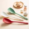 Silicone Spoon Multi-Use Hold Comfortable Non-Slip Round Handle Large Cooking Utensils Mixing Spoon Silicone Tableware Scoop