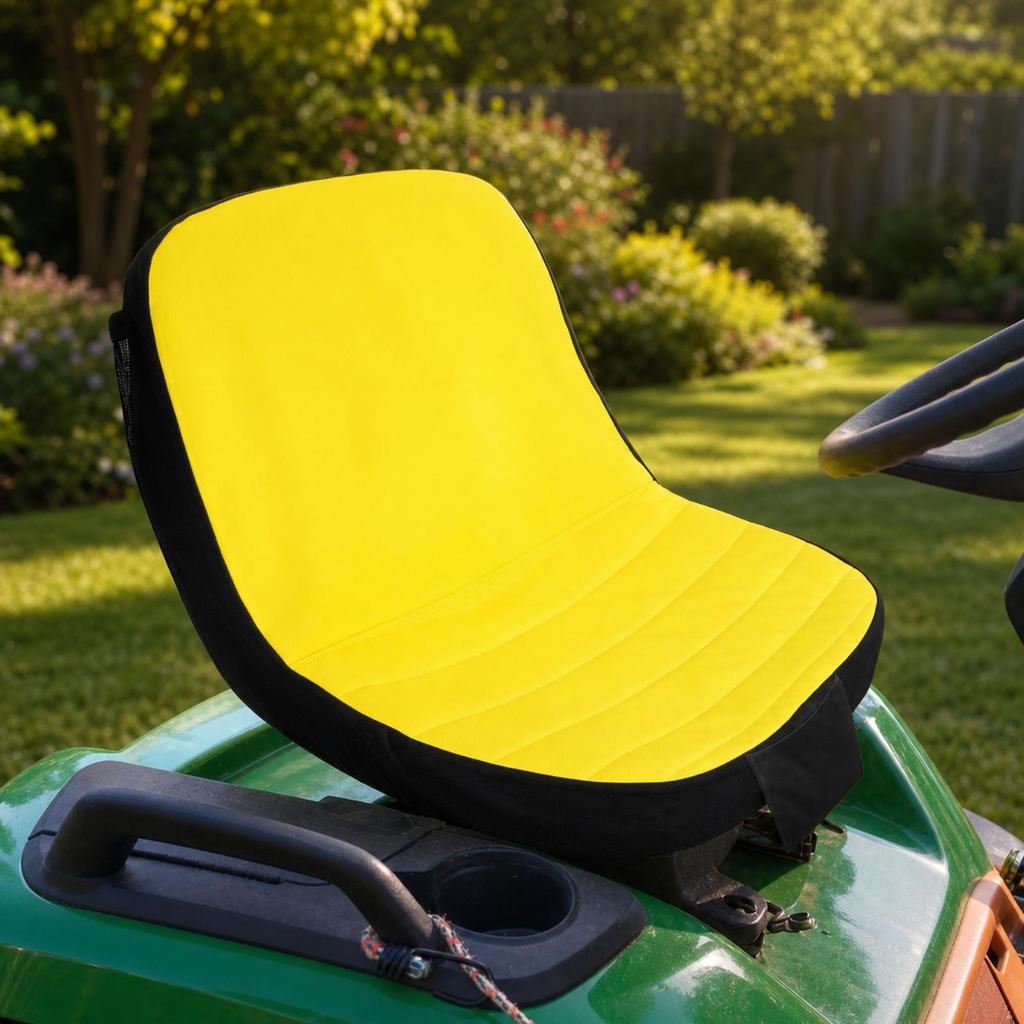 Weatherproof Riding Mower Seat Cover with Pocket Ventilated Tractor