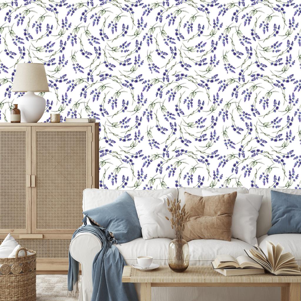 Lavender Wallpaper In a Modern Style for the Living Room and Bedroom 50x1000