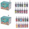 Colorant alimentar Decorațiuni tort 12 Culori Verde Iarbă Albastru Închis Roșu Cărămidă Colorant