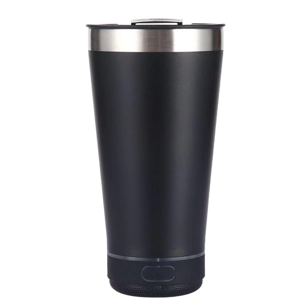 Stainless Steel Insulated Cup Music Bottle Portable Beer Mug with Wireless Speaker for Camping Picnic 16oz Bluetooth Speaker