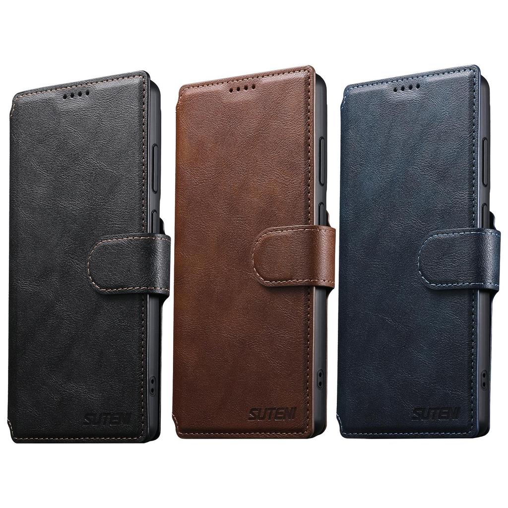 Samsung S26 Ultra Magnetische Brieftaschenhülle mit kabellosem Ladeständer