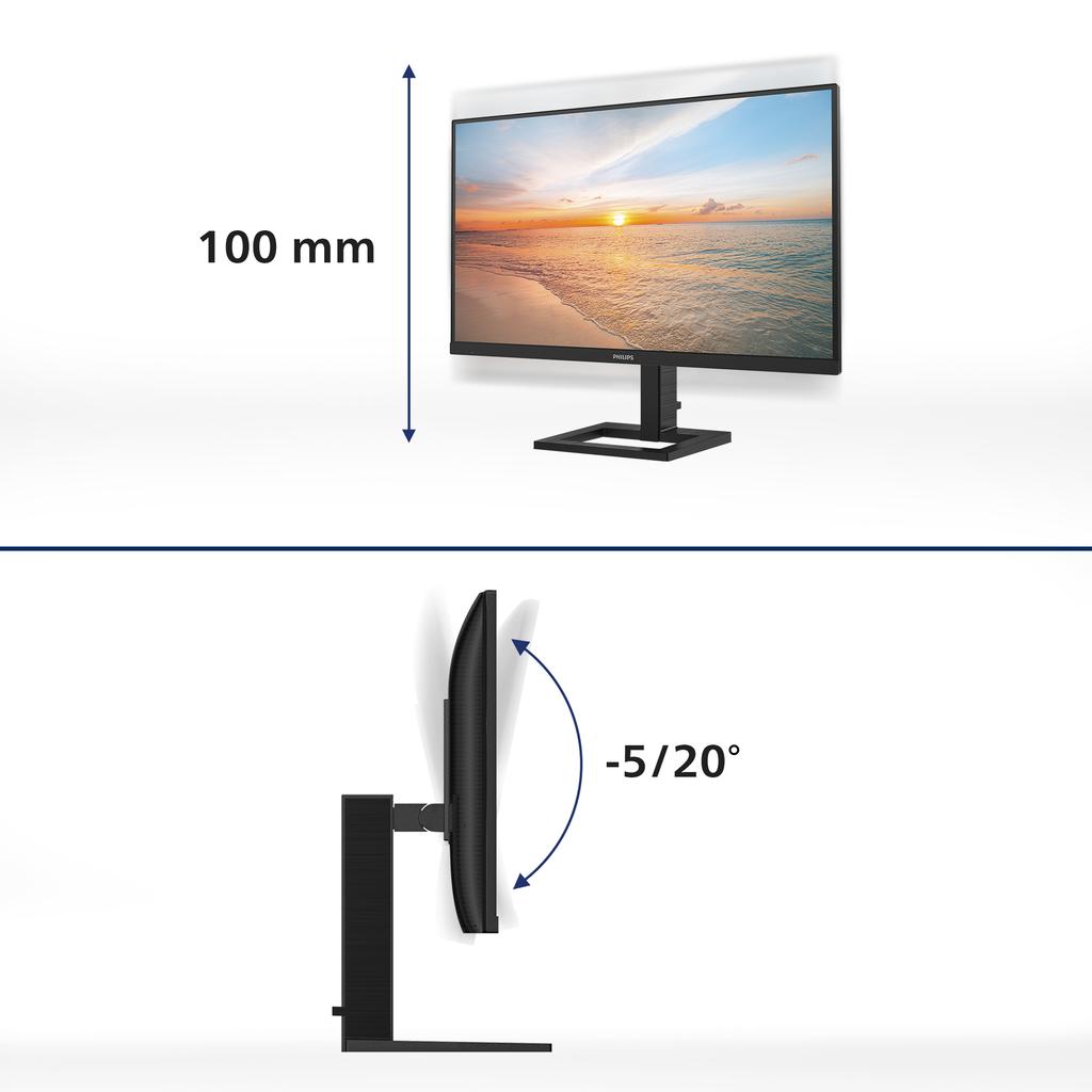 Monitor Philips 27" 4K Led 27E1N1800Ae Czarny