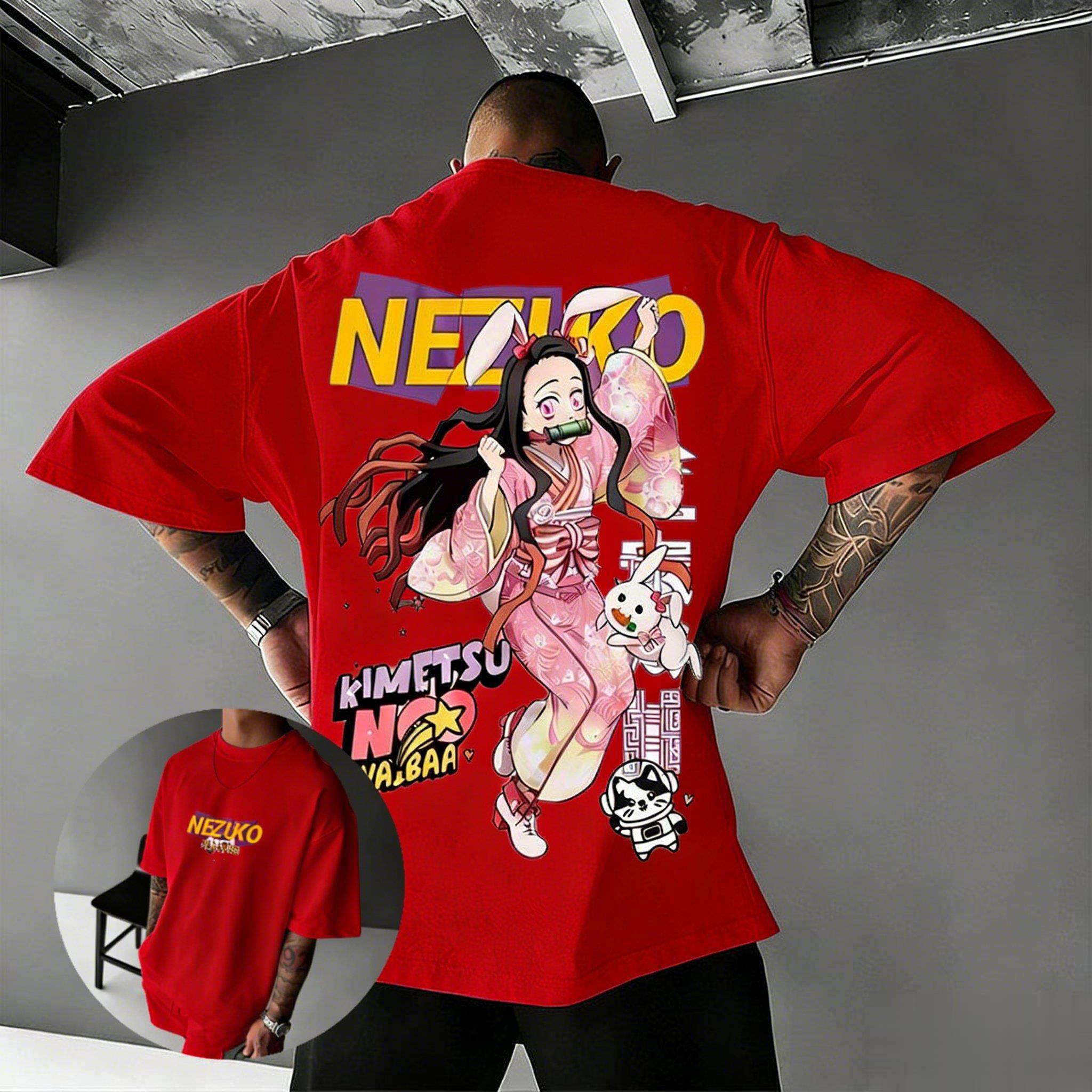 

Unisex Demon Slayer Nezuko Anime T Shirt Men Women Cotton Short Sleeve Tee Streetwear Graphic Tee Summer Casual Tops 2026 Y2k S