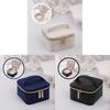 Minimalist Leather Jewelry Organizer With Multiple Compartments For Travel And Gift Giving