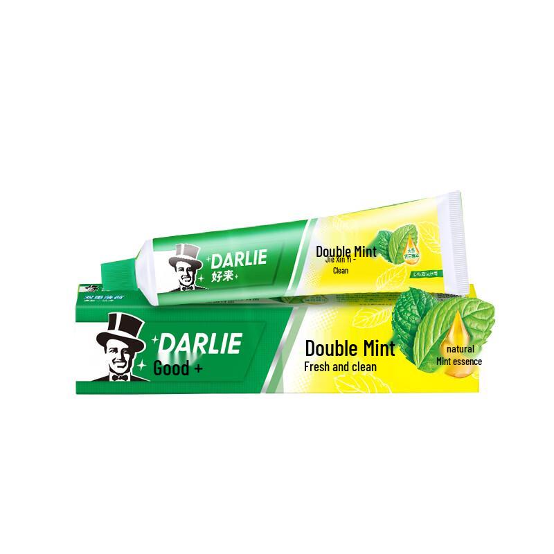 

Darlie Double Mint Toothpaste with Charcoal Spiral Toothbrushes