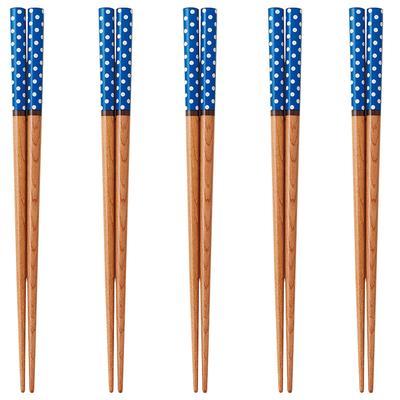 Happy Set of Made In PID0748 J-kitchens Chopsticks, 5, Material Wood, Chopsticks, Japan,