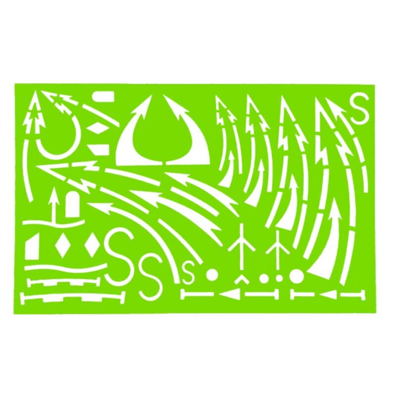 Military Map Arrow Ruler