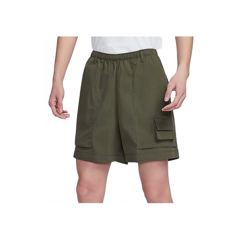 Nike SS24 Woven Lace-Up Solid Casual Shorts Men shorts Army-Green FN3217325