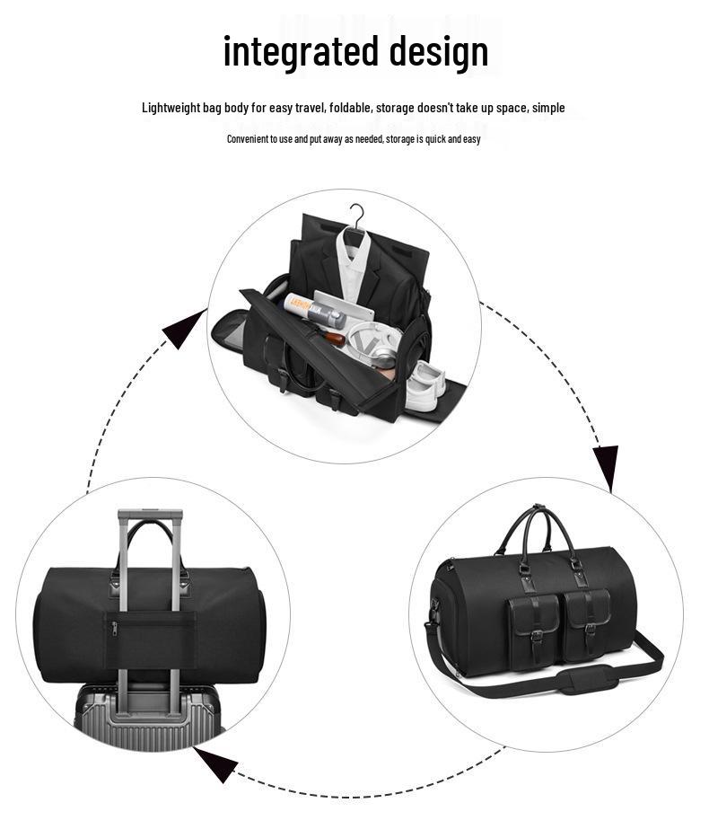Men's Large Capacity Travel Suit Bag, Multifunctional and Foldable.