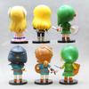 6Pcs/Set 10cm The Legend of Zelda Figure Link Princess Zelda Q Version Figure Game Decoration Ornaments Doll Model Toys