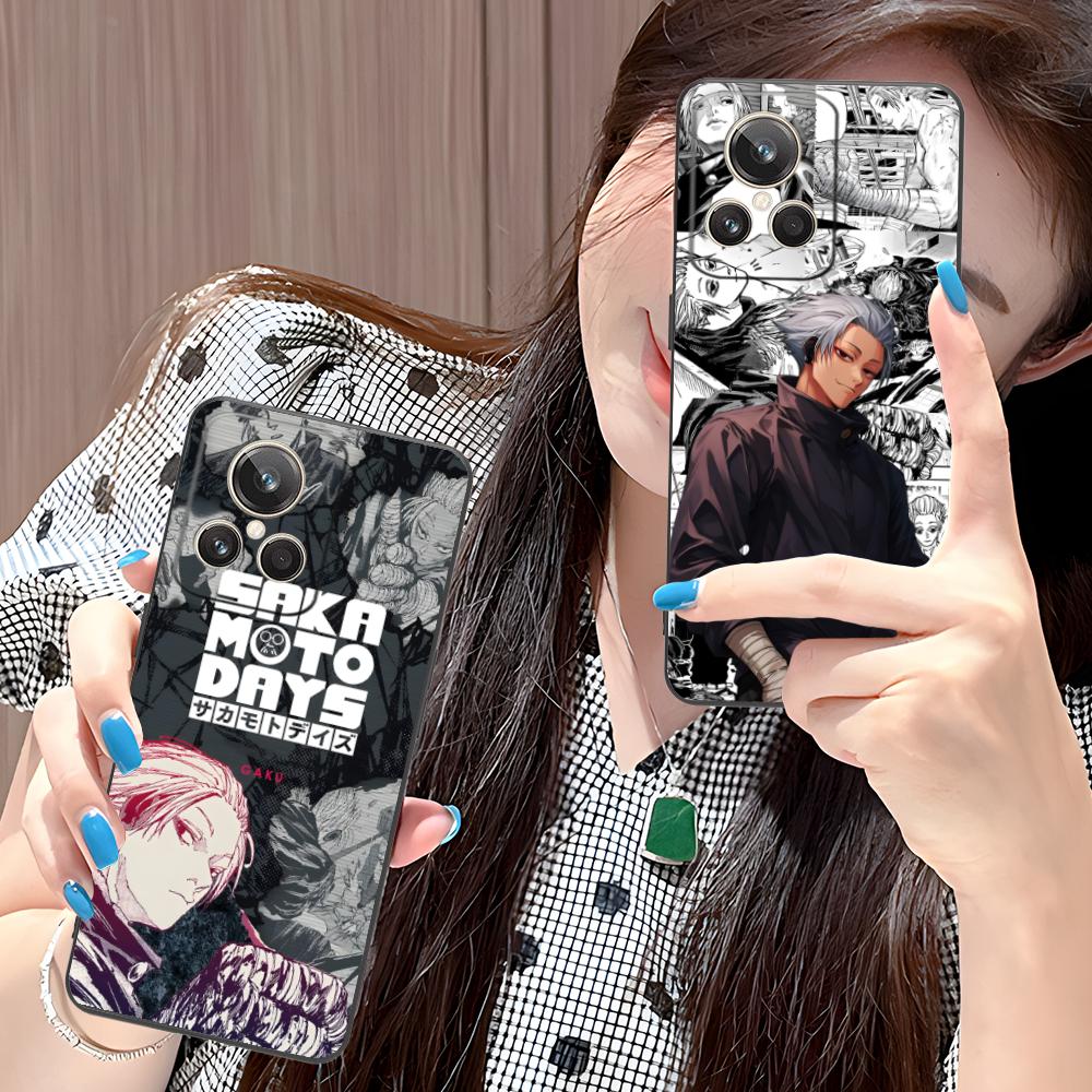Sakamoto Days Gaku Phone Case for Realme 15 14 13 12 11 10 9 Pro Plus T i Lite 5G Colorful Printing Cover Cover Luxury Pretty