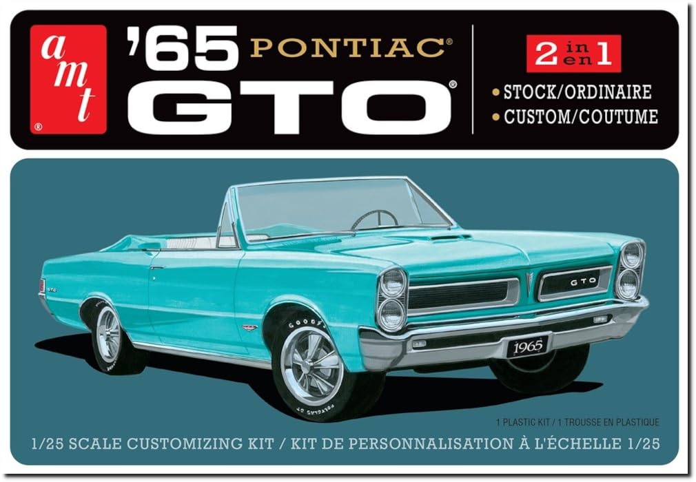 PLATZ AMT 1965 Pontiac GTO Plastmodell AMT1191 1/25 (2 i 1) (Bil)