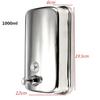 Durable Stainless Steel Soap/Shampoo Dispenser Action Wall Mounted Shower Bath No Leakage Pump