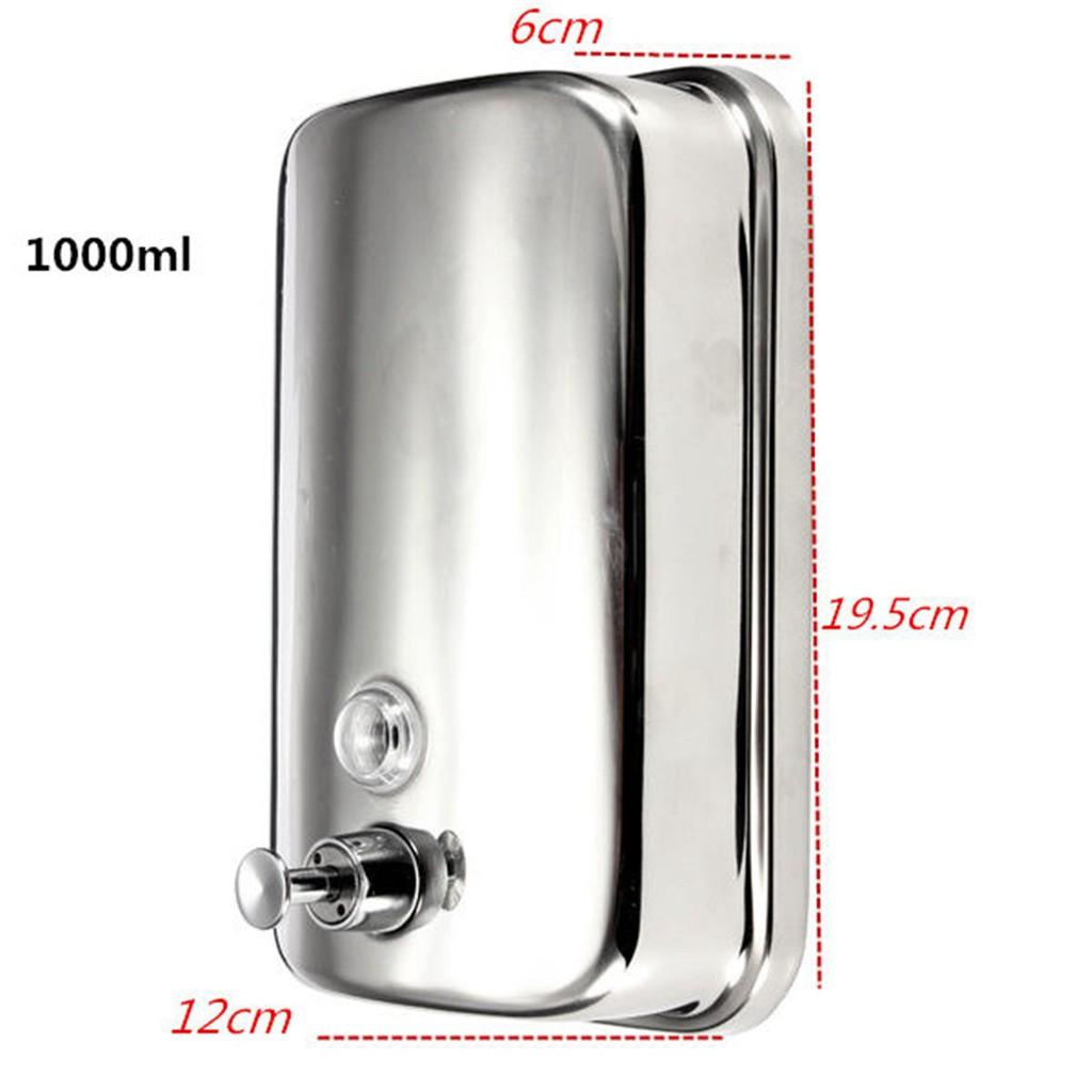Durable Stainless Steel Soap/Shampoo Dispenser Action Wall Mounted Shower Bath No Leakage Pump