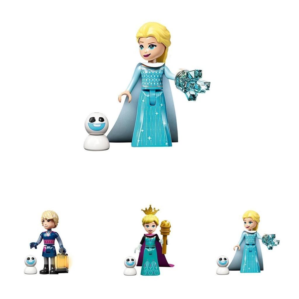 Frozen Minifigure Anna Elsa Olaf With Scepter Lamp Non-toxic And Recyclable Abs Material