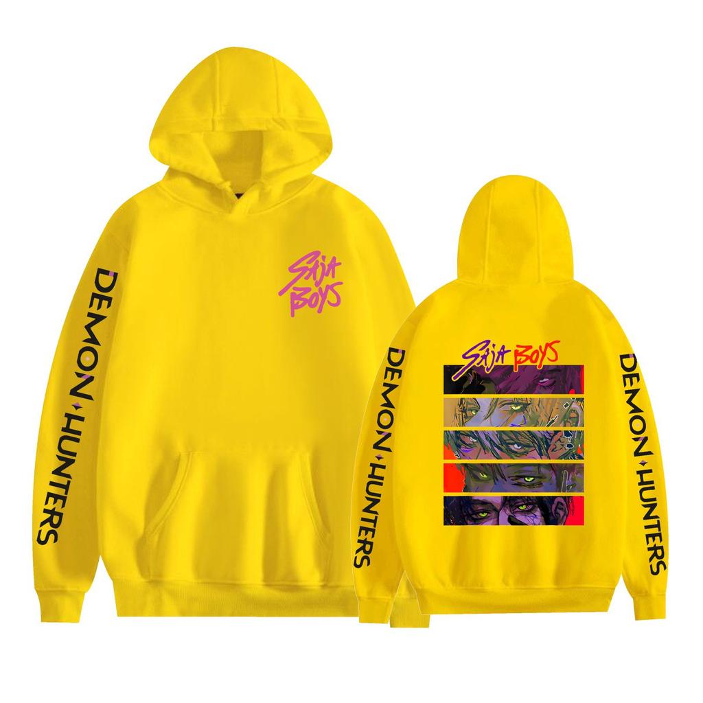 Couple Fashion for Fans of KPop Demon Hunters Printed Sweatshirt Outdoor Sport Cosplay Pullovers Hoodie