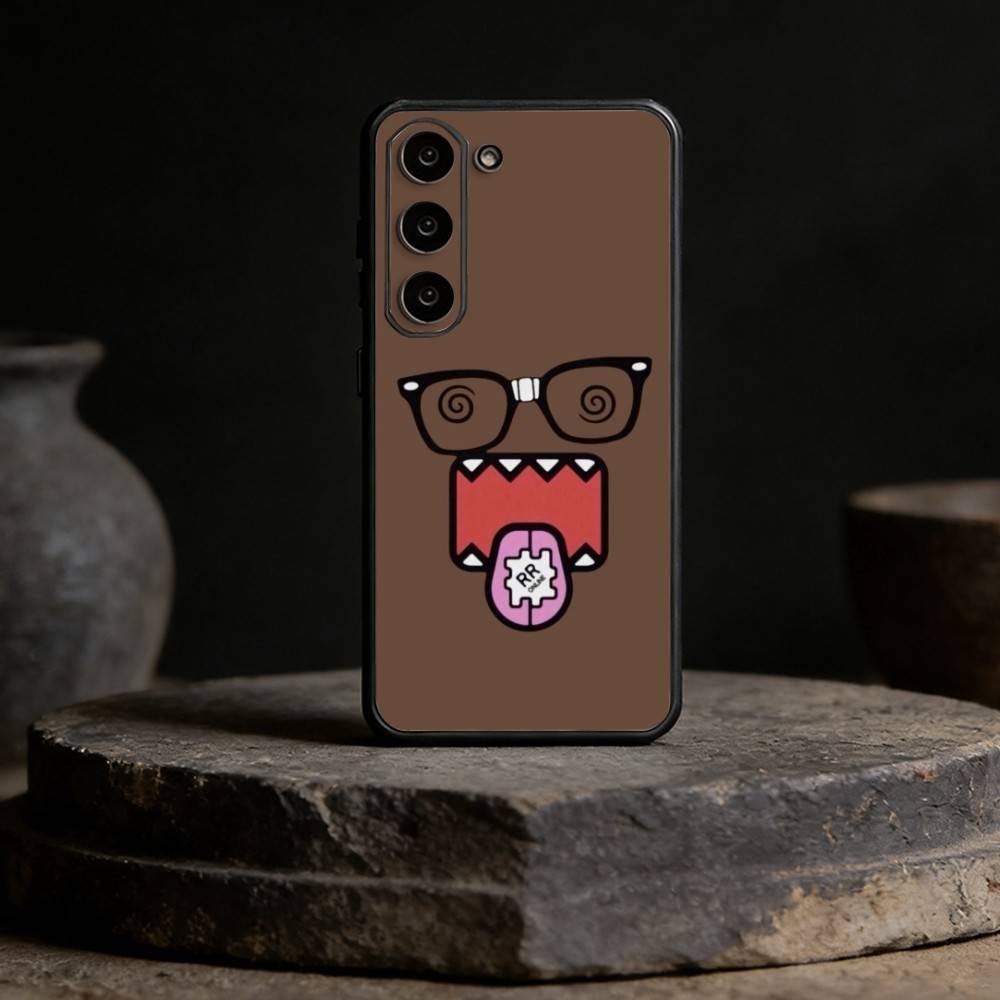 Cute Domo-kun Phone Case Phone Case For Samsung Galaxy A20,21s,22,31,32,52,53,72,73,80,91 Soft Black Shell