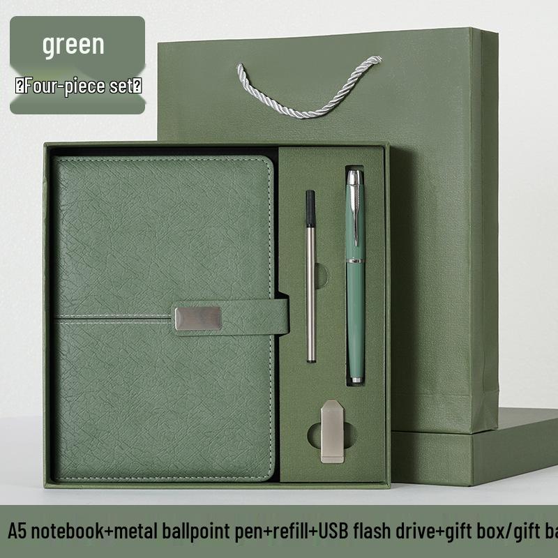 Custom Logo High-End Business Notebook Gift Set - Ideal for Company Events and Annual Meetings
