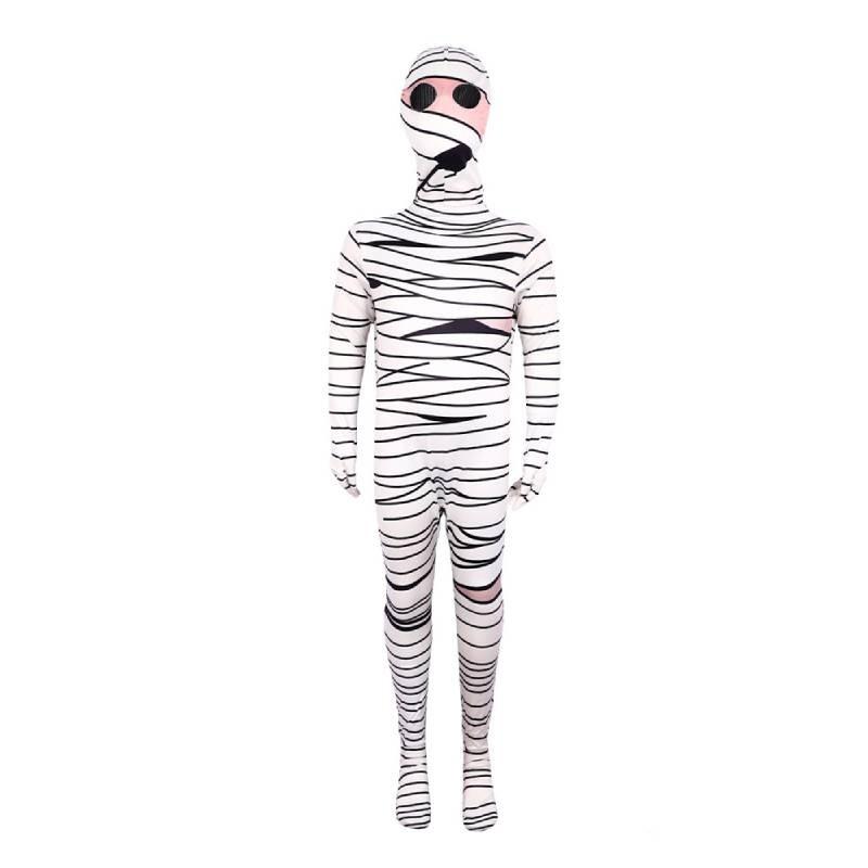 

Mummy Cosplay Run Costume Cartoon Jumpsuits Halloween Party Stage Performance 150cm