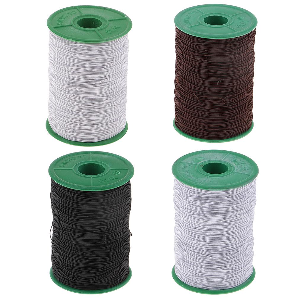 Polyester Elastic Cord Round Sewing Accessory for Jewelry Making Strong Thread for Crafting Clothes and Outdoor Equipment