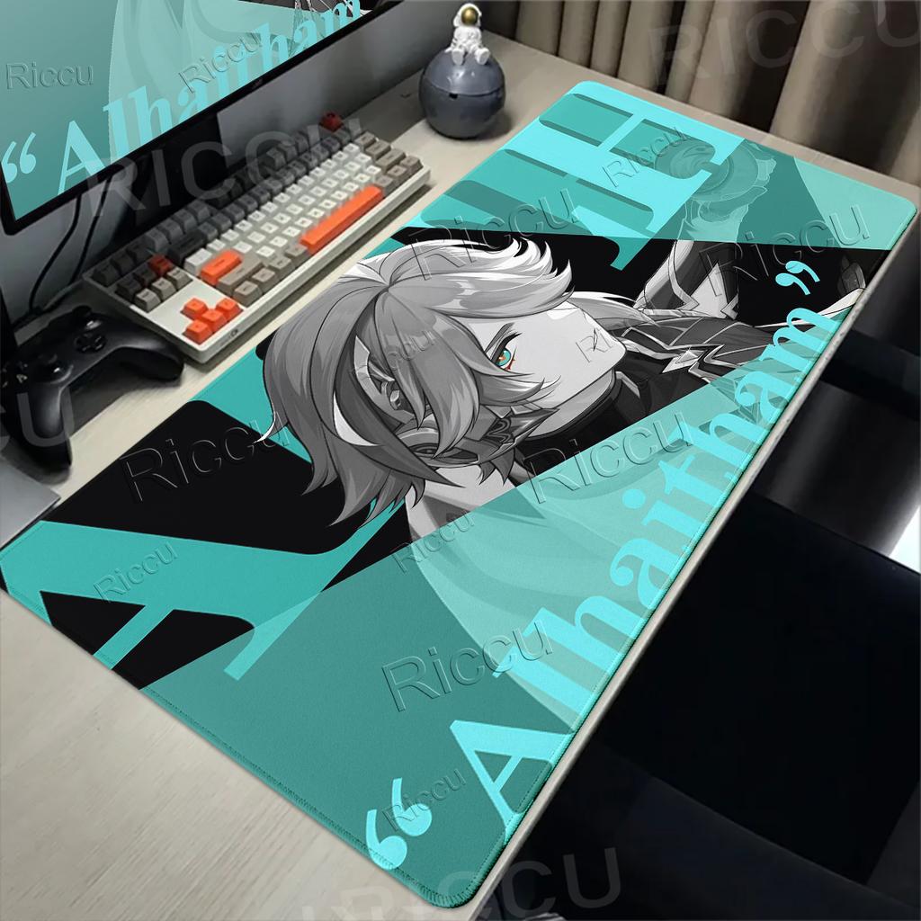 Anime Mouse Pads Genshin Impact Hutao Sigewinne Character Cartoon Pattern Mouse Pad Gamer Anti-slip Carpet Aesthetics Rubber Mat