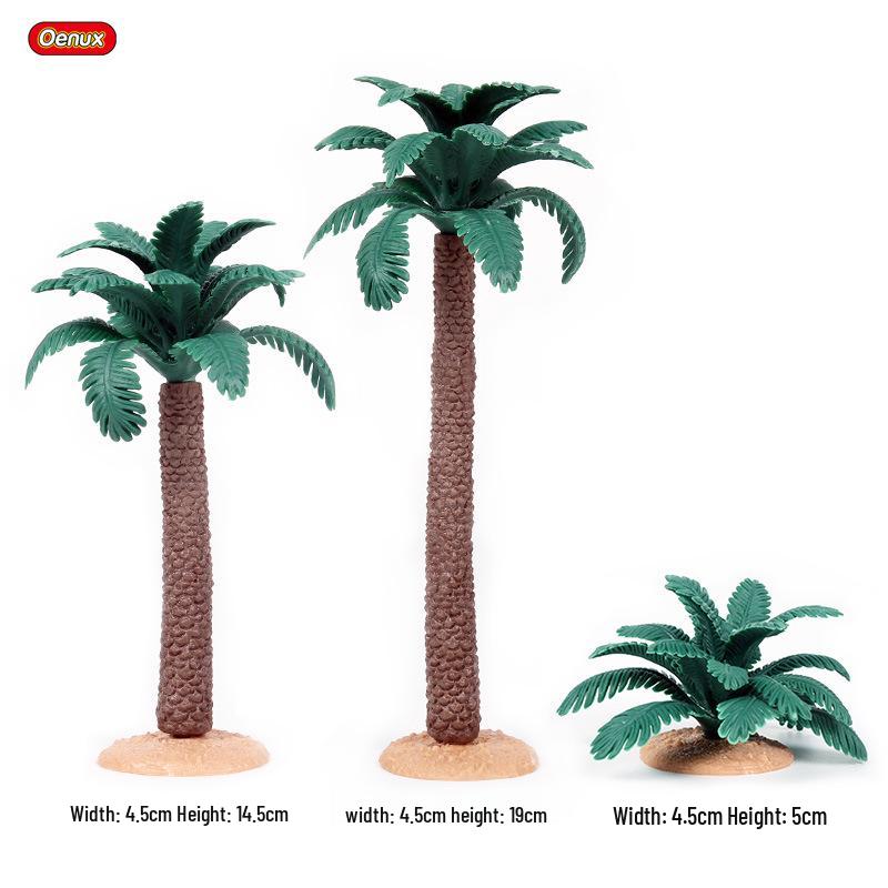 Animal Farm Model Set: Trees, Fences, Vegetables, Tools, Cart, and Props for Toy Scenes
