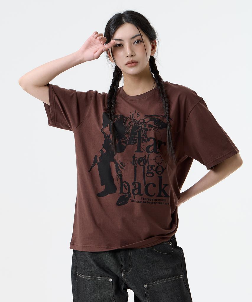 Nasttingijeubeleoldaenmi Vintage Artwork Tee_Brown
