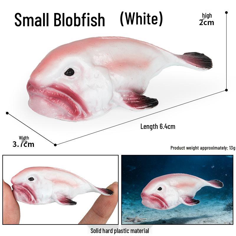 Solid Cross Water Drop Fish Simulation Toy Model - Bobo Sea Creature Ornament