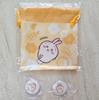 Chikawa Kura Sushi Collaboration Original Mini Pouch Rabbit 2 Can Badges 3-Piece Set