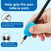 Pencil Grips Egg-Shaped Pencil Holders for Hand Pain Relief Arthritis Writing Aids for Seniors Beginners 6 Pack Orange Yellow Green Red Blu