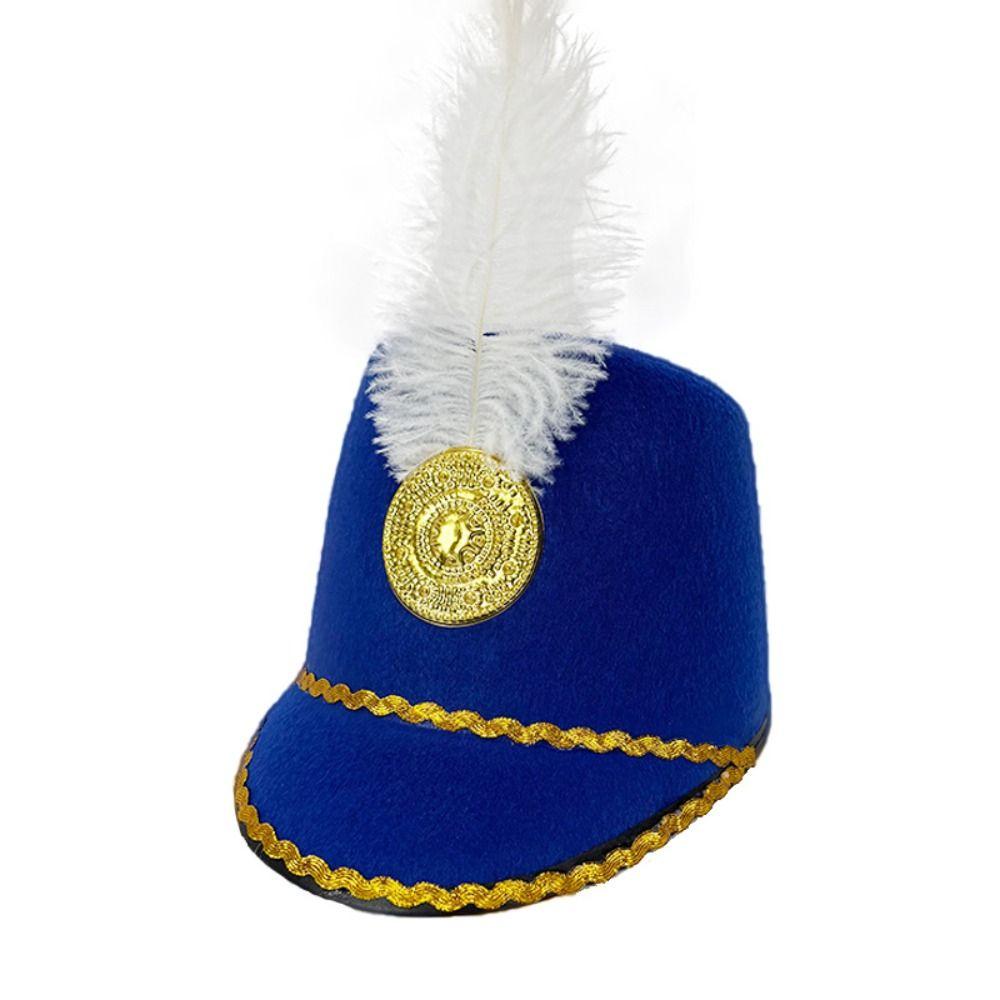Sun Protection Uniform Hat Dress Up Drum Major Hat Marching Band Hat  Cosplay Carnival