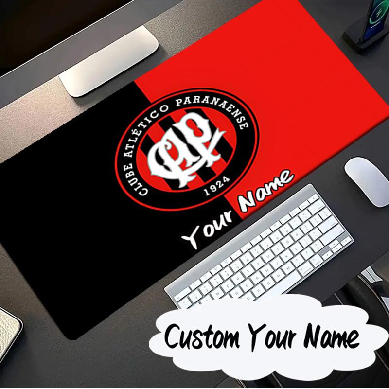 Custom Name Mouse Pad Atletico Paranaense Crest Mouse Pad, Gaming Mouse Pad, Keyboard Pad, Desk Decor for Computer Notebook Fan Birthday Gift
