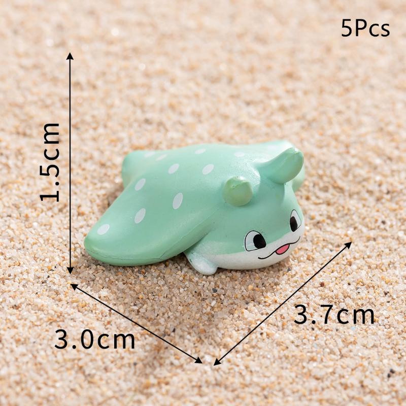 

5/10Pcs Cute Mini Sea Animals Statue Aquarium Home Desktop Micro Landscape Resin Fish Tank Aquarium Decoration Accessories A4