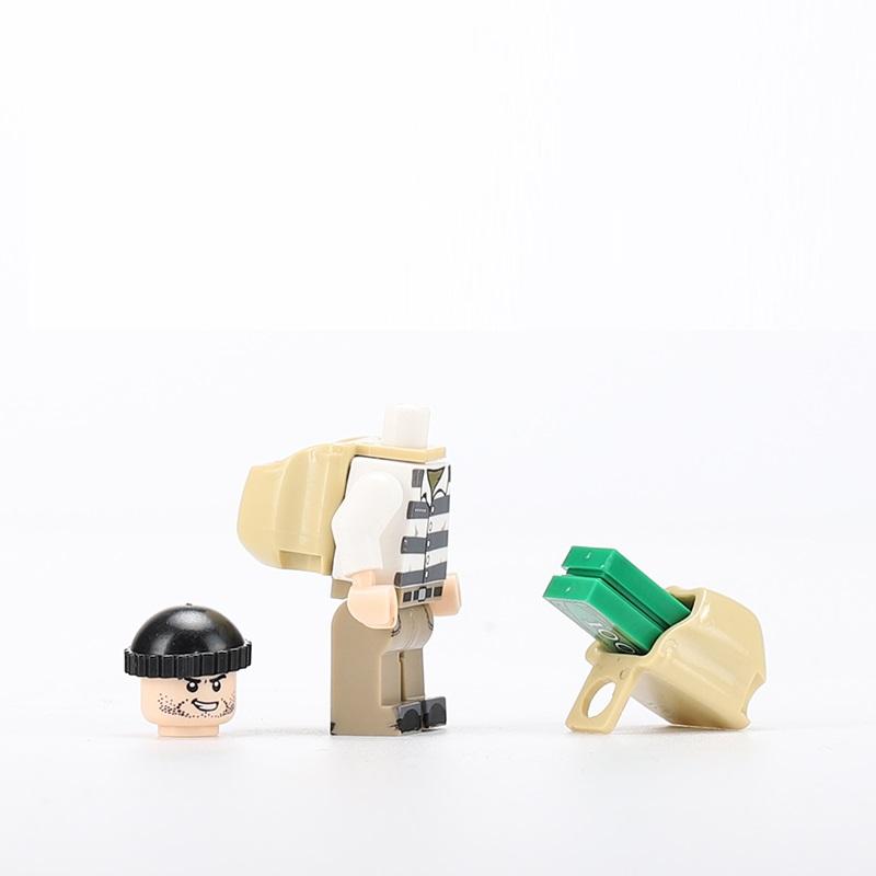 Minifigurky zlodějské policie Panenka Skládání Kompatibilní bloky značky Kostky Anime Model postav Stavebnice Hračky pro děti