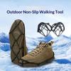 1 Pair Non-slip Ice Snow Gripper Shoe Cover Camping Outdoor Sports Shoe Cover Walk Traction Cleats Ice Crampon Shoe Covers
