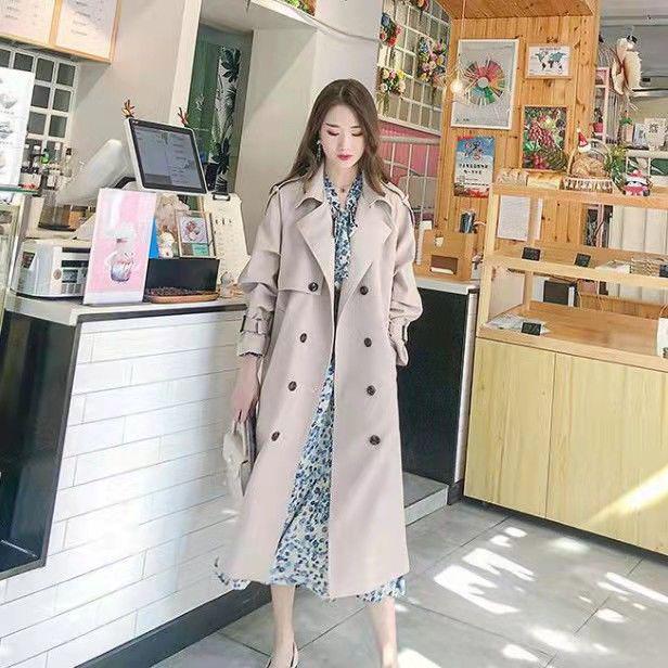 2025 Mid-Length Autumn Trench Coat for Women - British Style with a Goddess Appeal