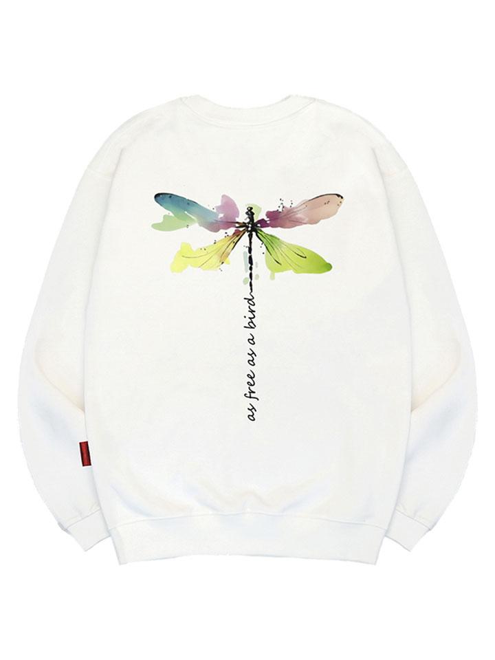 Ellamo Dragonfly Sweatshirt Unisex Plus Size S~4Xl (Type A)