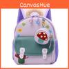 Unisex Kids Backpack With Arcshaped Straps And Playful Cartoon Pattern For Children In Preschool