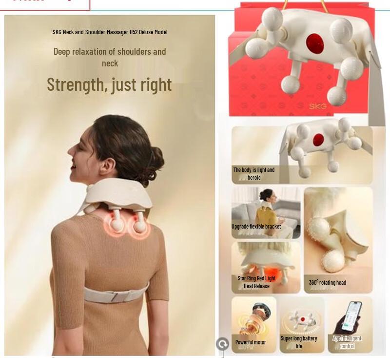 SKG H5-2 Deluxe Red Light Heat Neck Massager