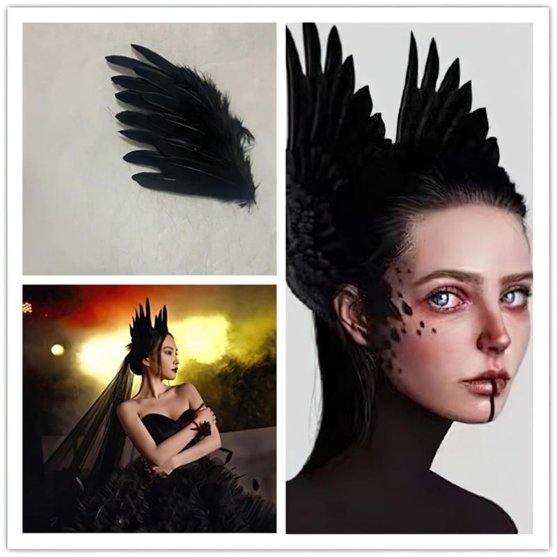 Elegant Flapper Fascinator Wing Headpiece for Special Event Wedding Engagement Headwear Hair Styling